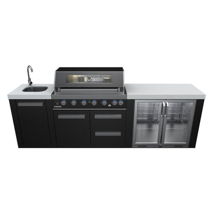 Everdure Oasis Outdoor Kitchen 6 Burner Sink with Tropical Beverage Cooler