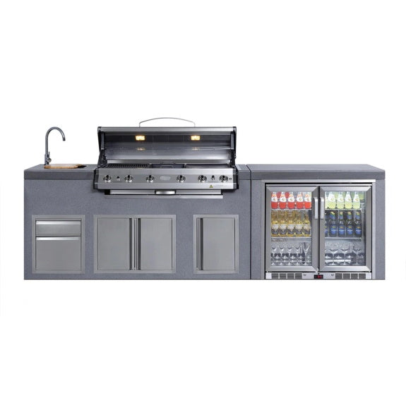 Everdure Neo Brighton 6 Burner BBQ Island Module Bev Cooler