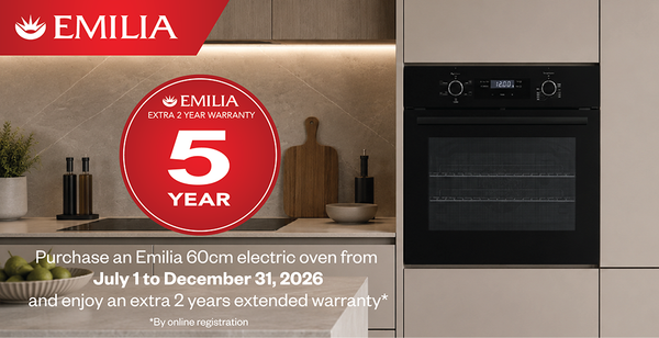 Bonus Warranty on select Emilia Electric Ovens