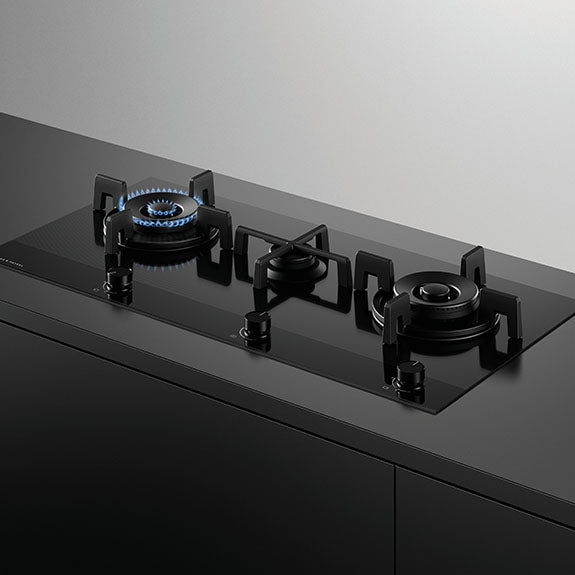 Fisher & Paykel 90cm Series 9 3 Burner Gas Cooktop, Natural Gas