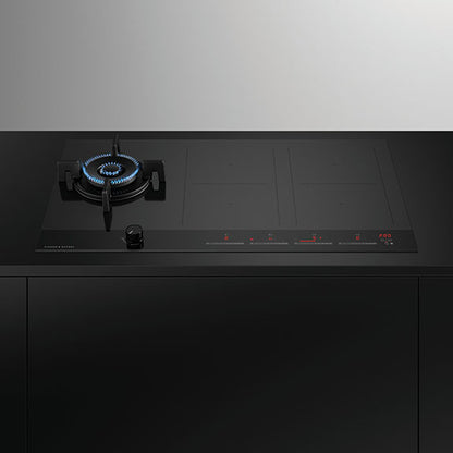 Fisher & Paykel 90cm Series 9 1 Burner + 4 Zone Hybrid Cooktop, 2 SmartZones, Natural Gas