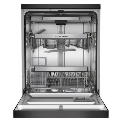 Fisher & Paykel 15 Place Setting Freestanding Dishwasher - (Contemporary/Series 7) - Black Stainless Steel