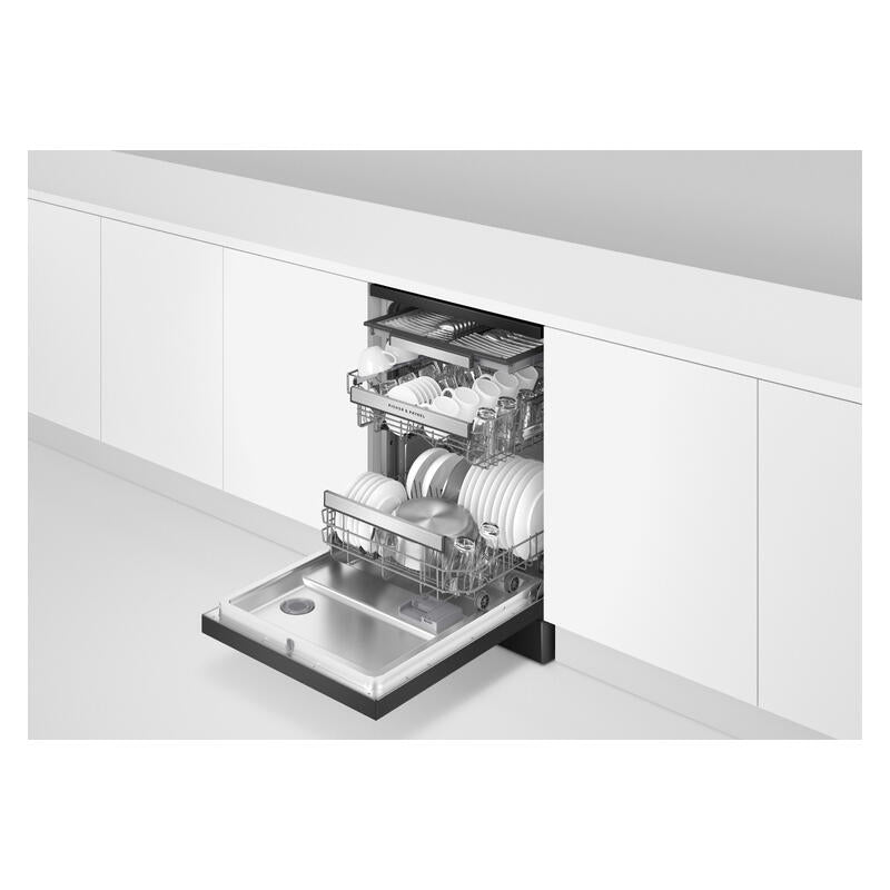Fisher & Paykel 15 Place Setting Freestanding Dishwasher - (Contemporary/Series 7) - Black Stainless Steel