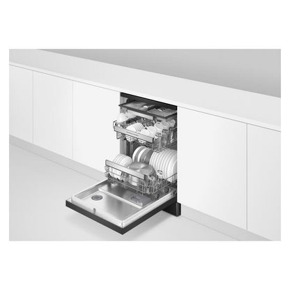 Fisher & Paykel 15 Place Setting Freestanding Dishwasher - (Contemporary/Series 7) - Black Stainless Steel