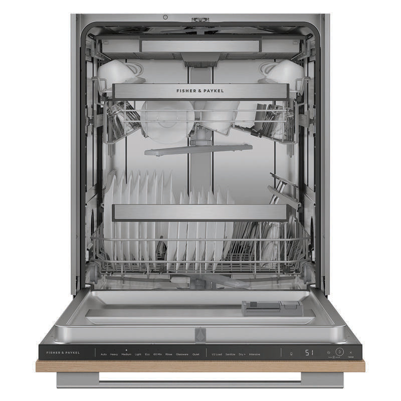 Fisher & Paykel 15 Place Setting Integrated Heat Pump Dishwasher - Panel Ready (Series 9)