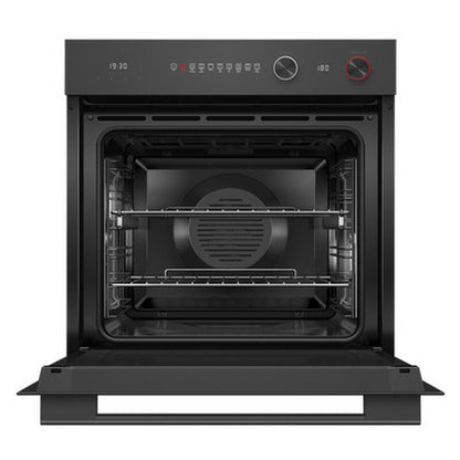 Fisher & Paykel 60cm 9 Function Contemporary Pyrolytic Oven - Black Glass (Series 7)