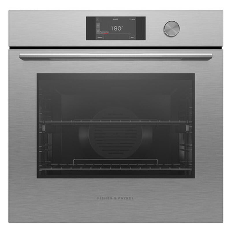 Fisher & Paykel 60cm Contemporary Pyrolytic Oven - Brushed Silver Glass (Series 7)