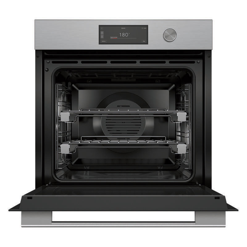 Fisher & Paykel 60cm Contemporary Pyrolytic Oven - Brushed Silver Glass (Series 9)