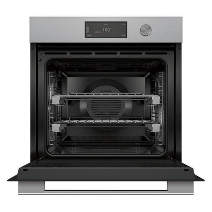 Fisher & Paykel 60cm Contemporary Pyrolytic Oven - Brushed Silver Glass (Series 9)