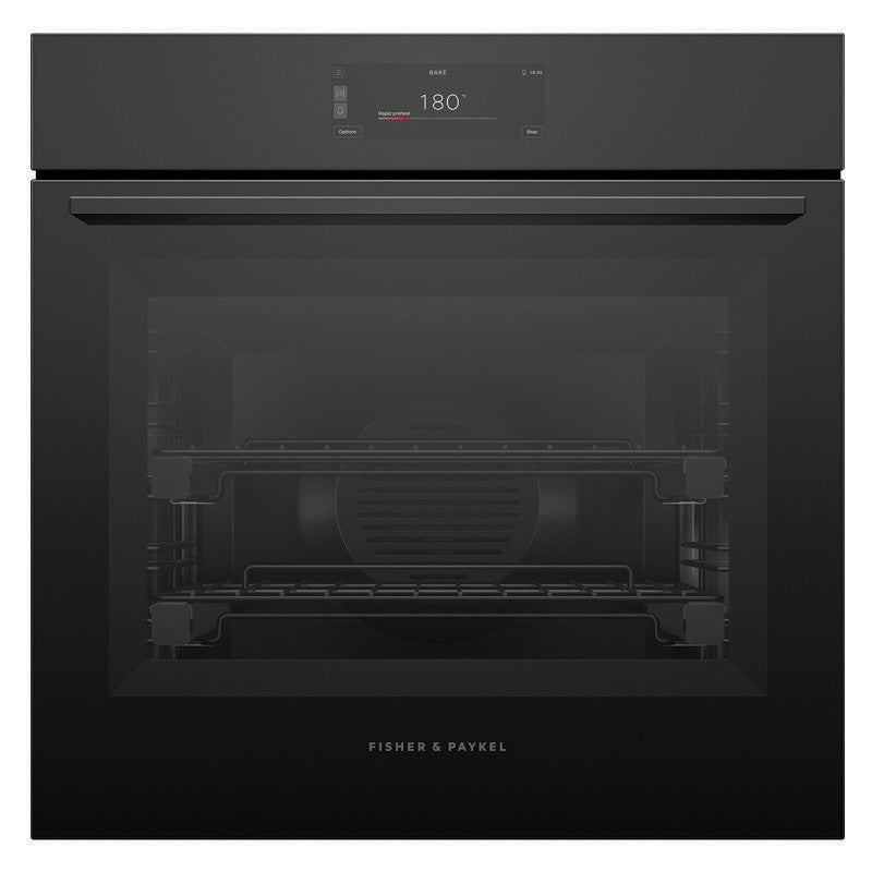 Fisher & Paykel 60cm Minimal Pyrolytic Oven - Black Glass (Series 9)