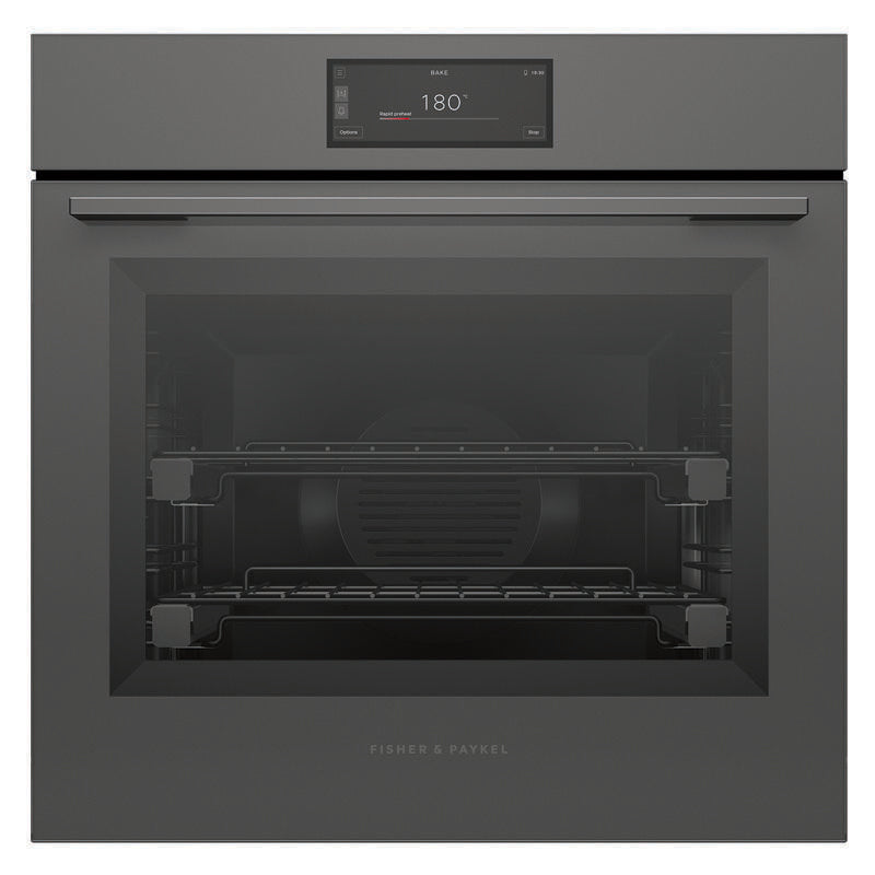 Fisher & Paykel 60cm Minimal Pyrolytic Oven - Grey Glass (Series 9)