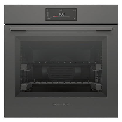 Fisher & Paykel 60cm Minimal Pyrolytic Oven - Grey Glass (Series 9)