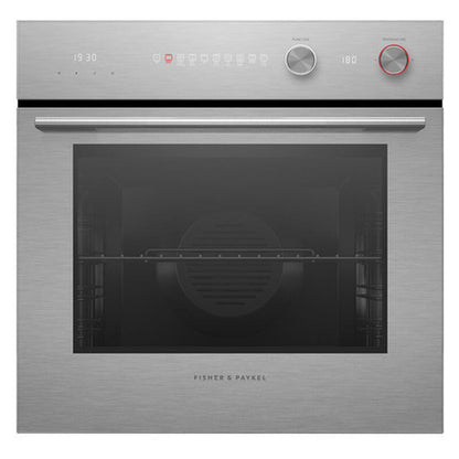 Fisher & Paykel 60cm Contemporary Pyrolytic Oven -  Brushed Silver Glass (Series 5)