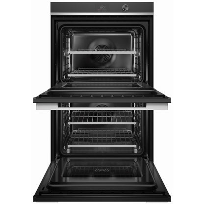 Fisher & Paykel 76cm Pyrolytic Built-In Double Oven with 17 Functions - Black (Contemporary Series 9)
