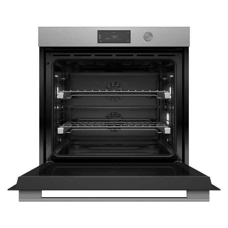 Fisher & Paykel 76cm Contemporary Pyrolytic Oven - Brushed Silver Glass (Series 9)