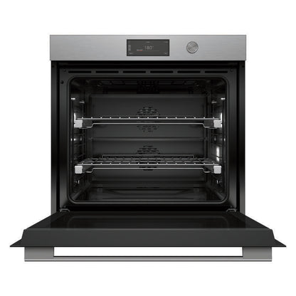 Fisher & Paykel 76cm Contemporary Pyrolytic Oven - Brushed Silver Glass (Series 9)