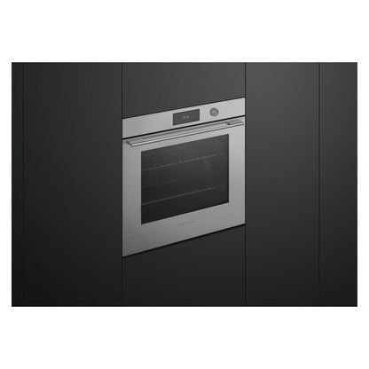 Fisher & Paykel 76cm Contemporary Pyrolytic Oven - Brushed Silver Glass (Series 9)