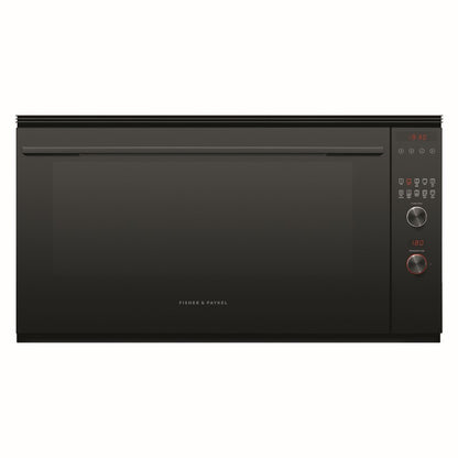 Fisher & Paykel 90cm Pyrolytic Built-In Large Oven with 9 Functions - Black (Contemporary Series 9)