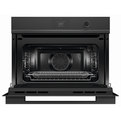 Fisher & Paykel 60cm Compact Built-In Combination Microwave Oven with 22 Functions - Black (Contemporary Series 9)