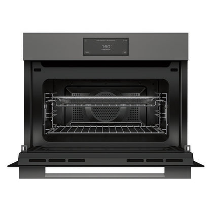 Fisher & Paykel 60cm Minimal Compact Combi-Microwave Oven - Grey Glass (Series 9)