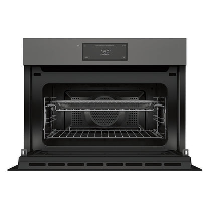 Fisher & Paykel 60cm Minimal Handleless Compact Combi-Microwave Oven - Grey Glass (Series 11)