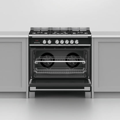 Fisher & Paykel 90cm Series 7 Classic 5 Burner Dual Fuel Cooker