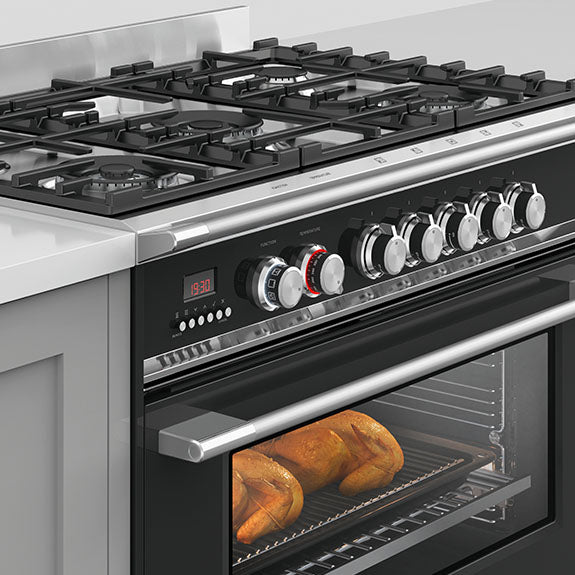 Fisher & Paykel 90cm Series 7 Classic 5 Burner Dual Fuel Cooker