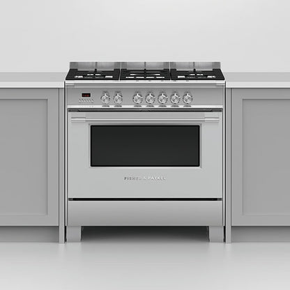 Fisher & Paykel 90cm Series 7 Classic 5 Burner Dual Fuel Cooker