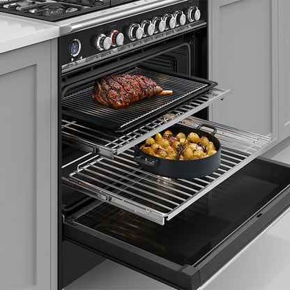 Fisher & Paykel 90cm Series 9 Classic 5 Burner Dual Fuel Pyrolytic Cooker
