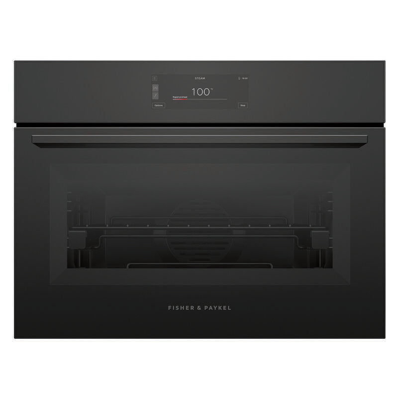 Fisher & Paykel 60cm Minimal Compact Combi-Steam Oven - Black Glass (Series 11)
