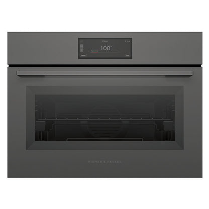Fisher & Paykel 60cm Minimal Compact Combi-Steam Oven - Grey Glass (Series 11)