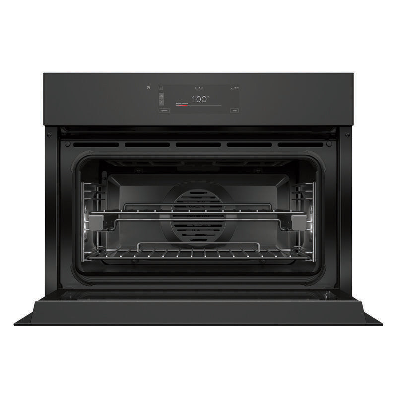 Fisher & Paykel 60cm Minimal Handleless Compact Combi-Steam Oven - Black Glass (Series 11)