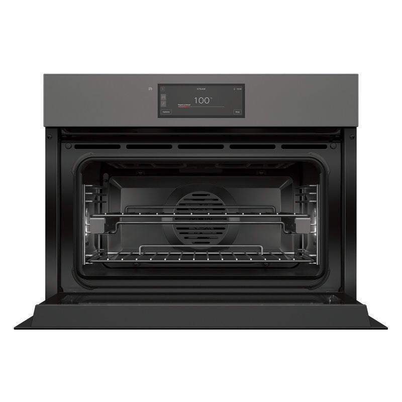 Fisher & Paykel 60cm Minimal Handleless Compact Combi-Steam Oven - Grey Glass (Series 11)