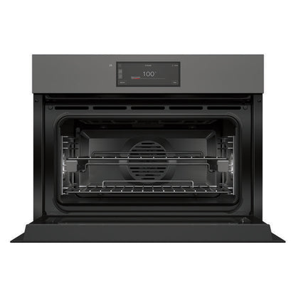 Fisher & Paykel 60cm Minimal Handleless Compact Combi-Steam Oven - Grey Glass (Series 11)