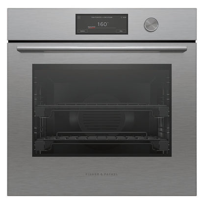 Fisher & Paykel 60cm Contemporary Combi-Steam Oven - Brushed Silver Glass (Series 11)