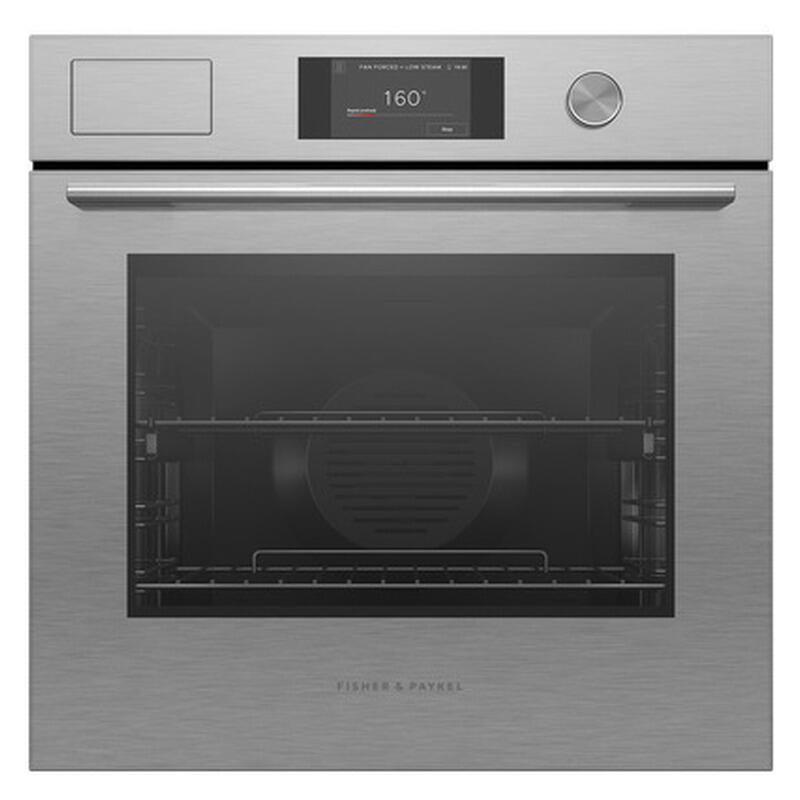 Fisher & Paykel 60cm Contemporary Combi-Steam Oven - Brushed Silver Glass  (Series 7)