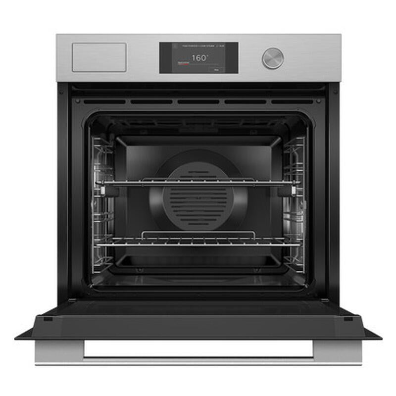 Fisher & Paykel 60cm Contemporary Combi-Steam Oven - Brushed Silver Glass  (Series 7)