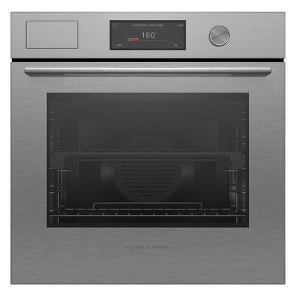 Fisher & Paykel 60cm Contemporary Combi-Steam Oven - Brushed Silver Glass (Series 9)