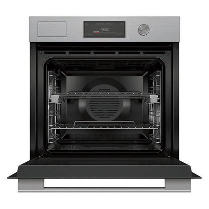 Fisher & Paykel 60cm Contemporary Combi-Steam Oven - Brushed Silver Glass (Series 9)