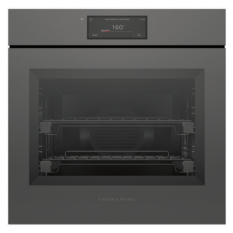 Fisher & Paykel 60cm Minimal Handleless Combi-Steam Oven - Grey Glass (Series 11)