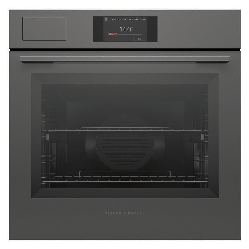 Fisher & Paykel 60cm Minimal Combi-Steam Oven - Grey Glass (Series 7)