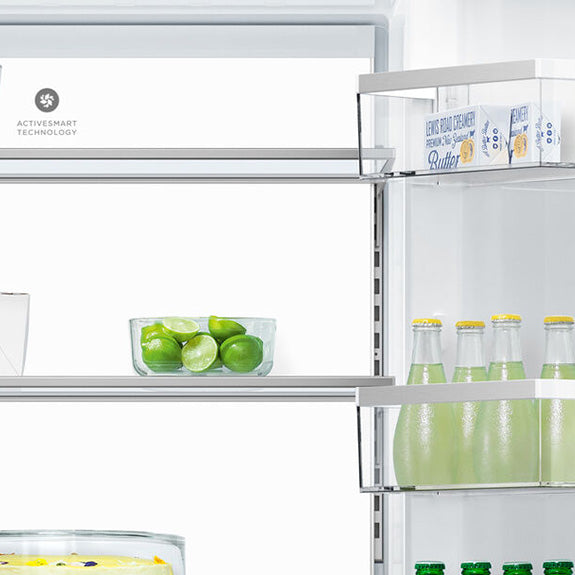 Fisher & Paykel 498L Quad Door Fridge Freezer with Ice & Water Dispenser- Black Stainless Steel (Series 7)