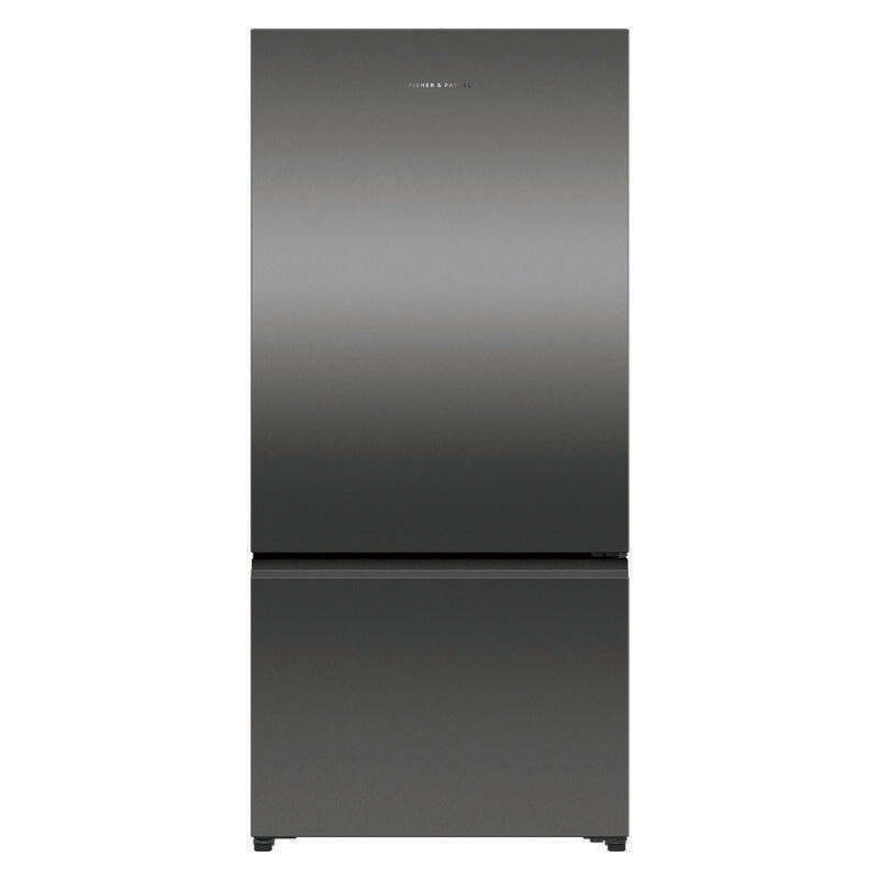Fisher & Paykel 515L Bottom Mount Fridge Freezer - Black Stainless Steel (Series 5)