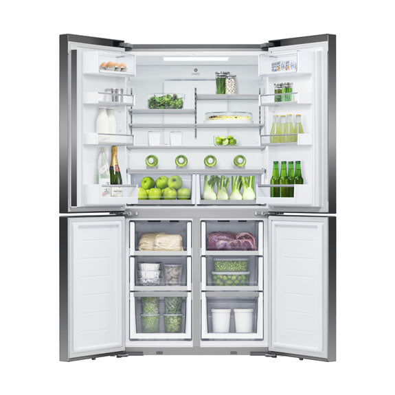 Fisher & Paykel 538L Quad Door Fridge Freezer - Black Stainless Steel (Series 7)