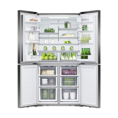 Fisher & Paykel 538L Quad Door Fridge Freezer - Black Stainless Steel (Series 7)