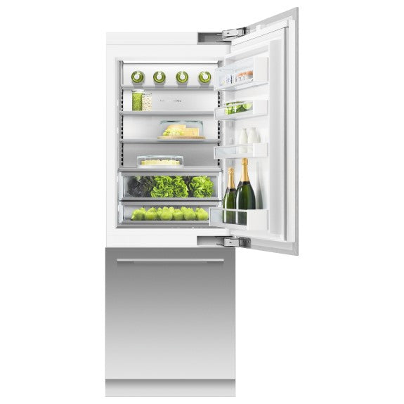 Fisher & Paykel 76cm Series 11 Integrated Refrigerator Freezer, Ice & Water