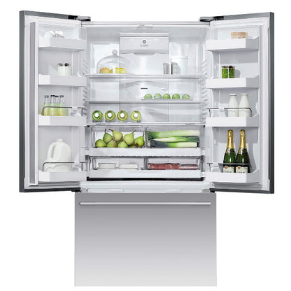 Fisher & Paykel 569L French Door Fridge Freezer with Ice & Water Dispenser - Stainless Steel (Series 7)