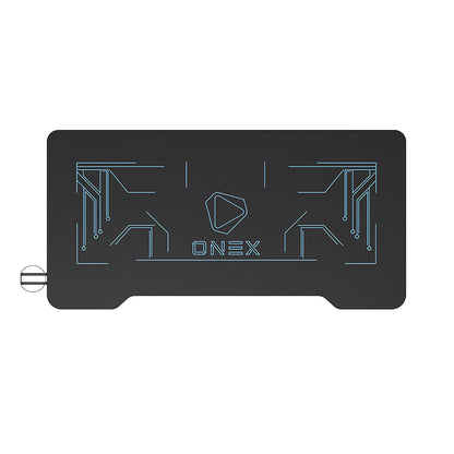 ONEX GD1200G RGB Tempered Glass Gaming Desk - Black