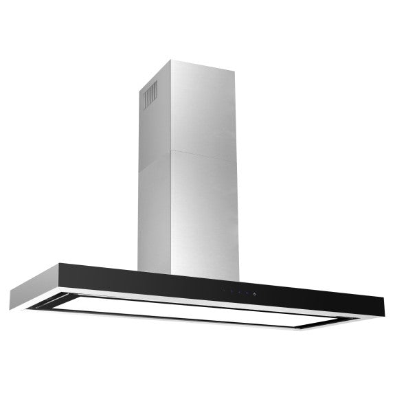 Glemgas 120cm Square Profile Offboard Rangehood Canopy - Stainless Steel