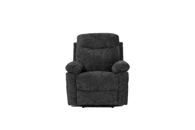 Greyson 3 Seater Recliner Sofa + 2 Single Recliners - Charcoal